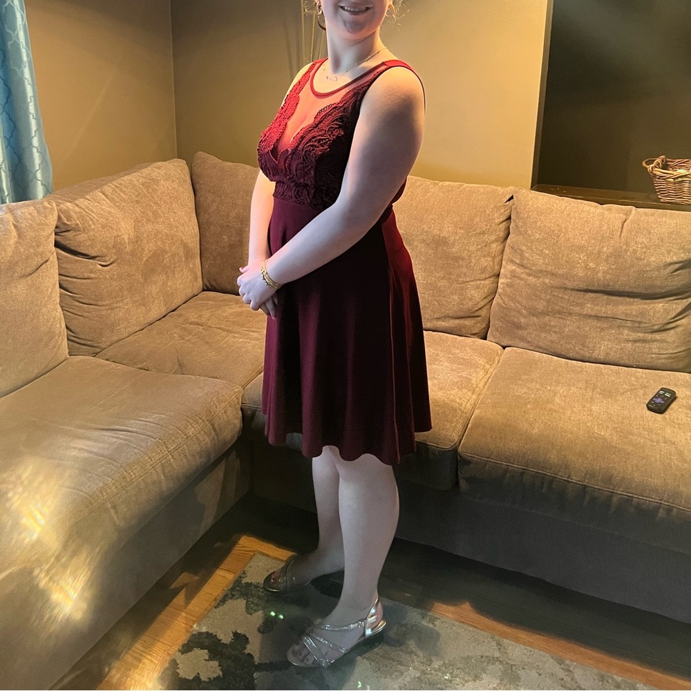 Cranberry Semiformal Dress